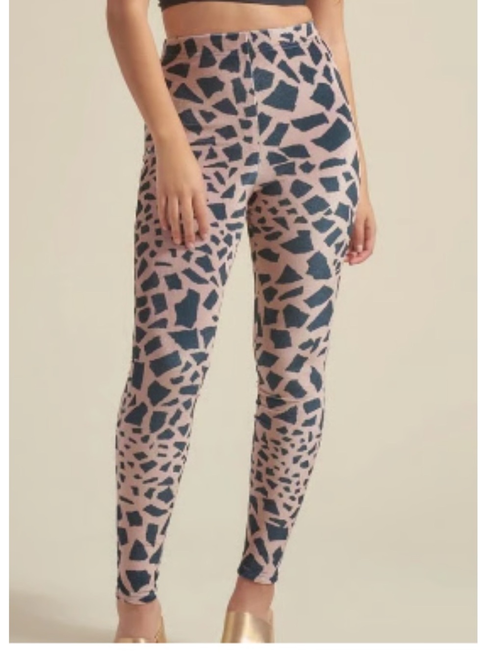 SpiritHoods  Leopard-Print Leggings - Tan & Black